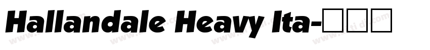 Hallandale Heavy Ita字体转换
